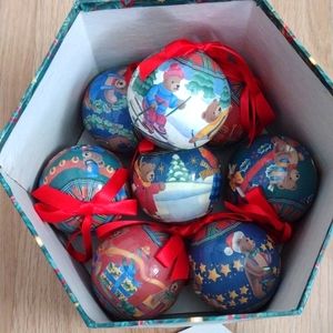 Bears Paper Mache Ornaments C&F Enterprises Inc. China Vintage